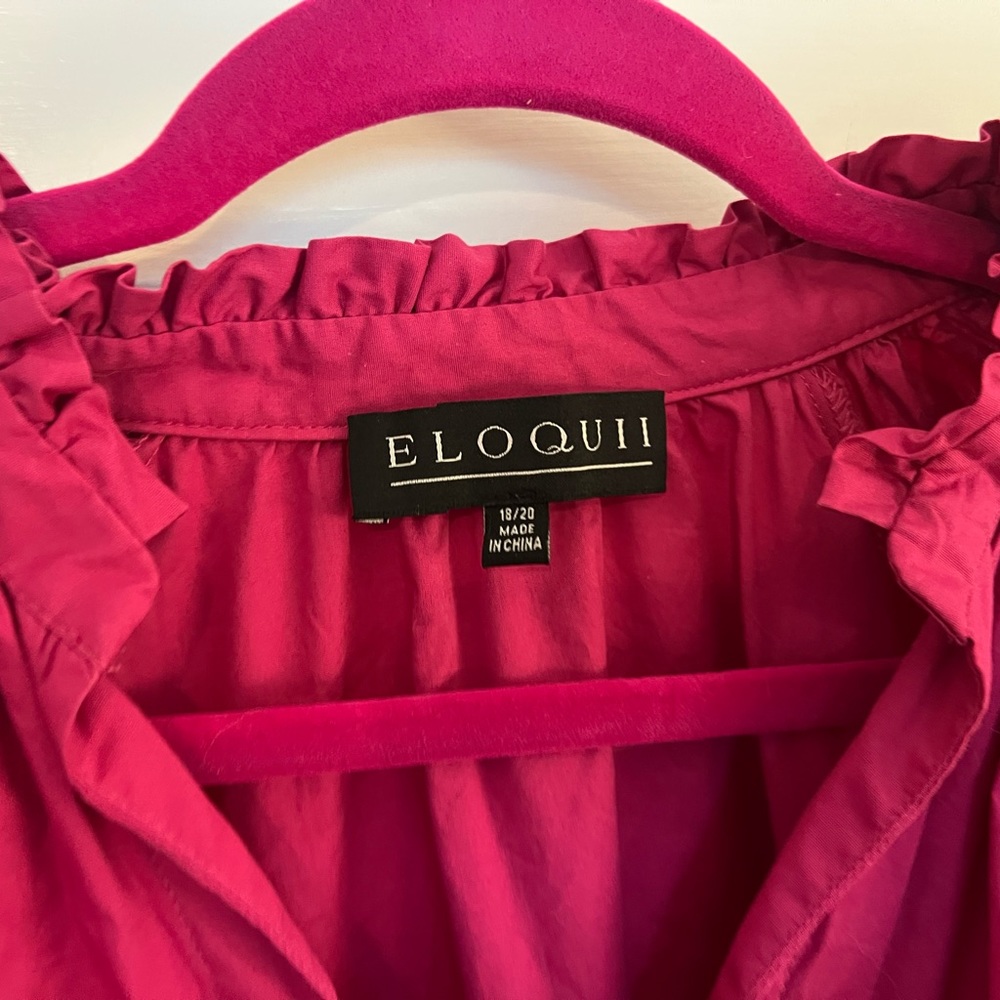 Fuschia shirt dress never worn new without tags